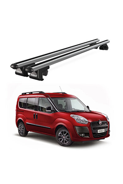 Venüs Fiat Doblo (2010-2022) Uyumlu Gri Ara Atkı Port Bagaj Tavan Barı