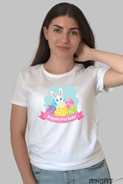 GILDAN Happy Easter Bunny T-Shirt In Colorful Decor