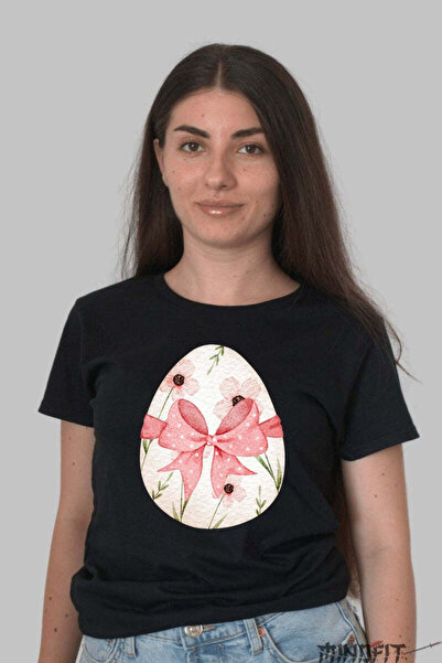 GILDAN Happy Spring Egg T-Shirt With Bow
