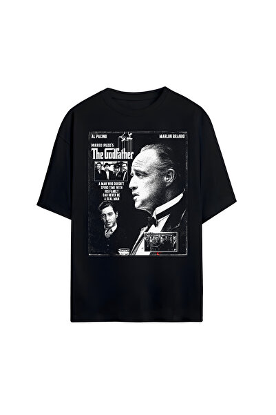 STİL-X The Godfather Μπλουζάκι Unisex με στάμπα, 100% βαμβακερό, Oversize