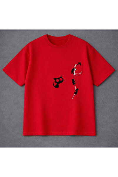 VODEXA Tricou oversize unisex CĂȚĂRĂTOARELE PĂSĂRĂNĂLE Imprimat 100% bumbac T...