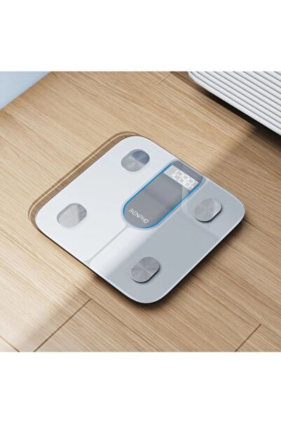 RENPHO Cantar SMART A033 alb, Wifi, Bluetooth, Greutate, BMI, Grasime, Muschi...