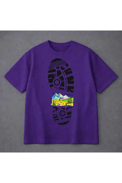 VODEXA Tricou oversize unisex cu imprimeu BASE, 100% bumbac, croială conforta...