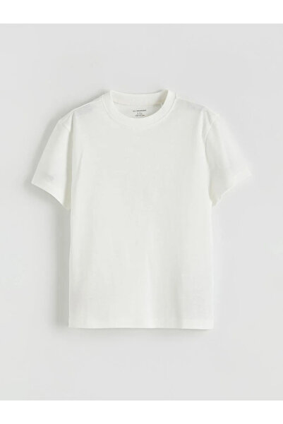 LC Waikiki LCW Kids Beyaz Basic Erkek Çocuk Tişört