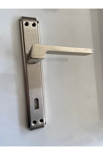 Sofuoğlu Anka Aynalı Oda Kapı Kolu Çift Renk Nikel Saten