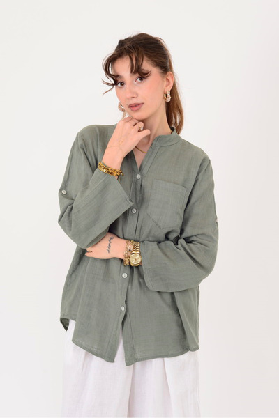 Park Moda 22045 Pocket Detail Shirt