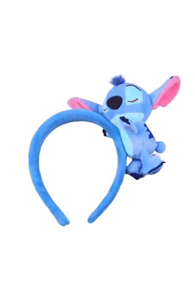 Disney Stitch وبري رأس ثلاثي الأبعاد من القطيفة للنساء والأطفال - إكسسوار شعر...