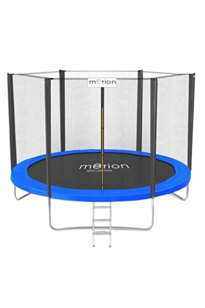 jumi Τραμπολίνο κήπου, MOTION, 240 cm, με δίχτυ ασφαλείας και σκάλα, μπλε χρώμα