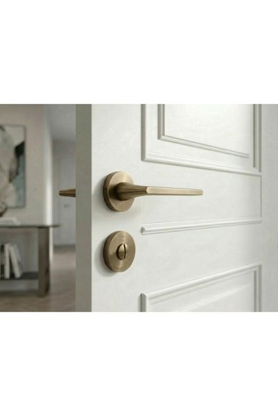 almital mobilya aksesuarları furniture accessories Solegrace Antique Round Rosette Door Handle Luxury Wc Door Handle