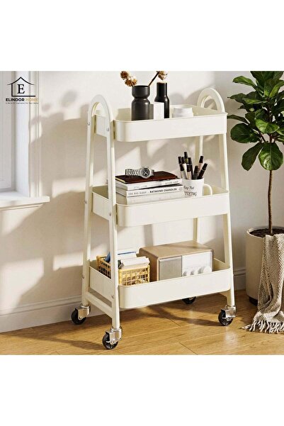 Elindor ® 3-Tier Organizer Cart with 360° Wheels, Kitchen Organizer, 42.5 × 2...