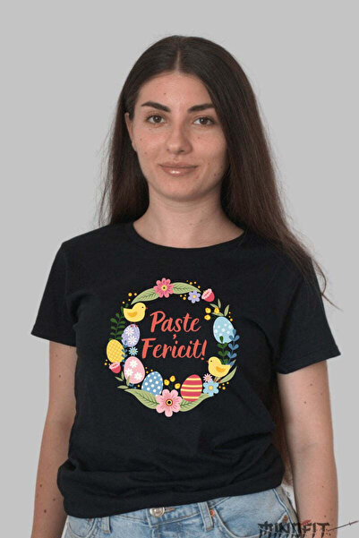 GILDAN Happy Easter T-shirt Celebration Between Eggs And Flowers