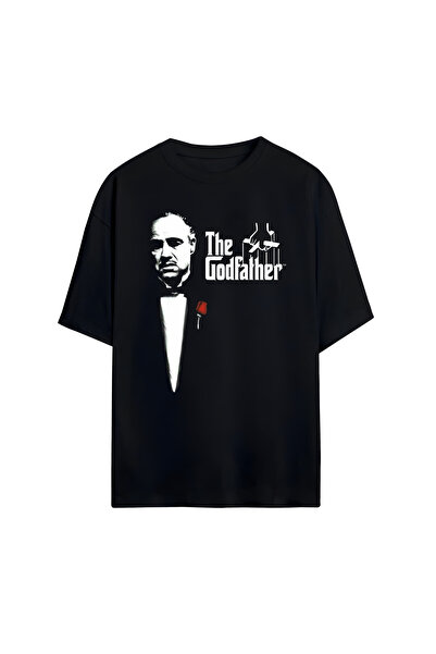 STİL-X The Godfather Μπλουζάκι Unisex με στάμπα, 100% βαμβακερό, Oversize