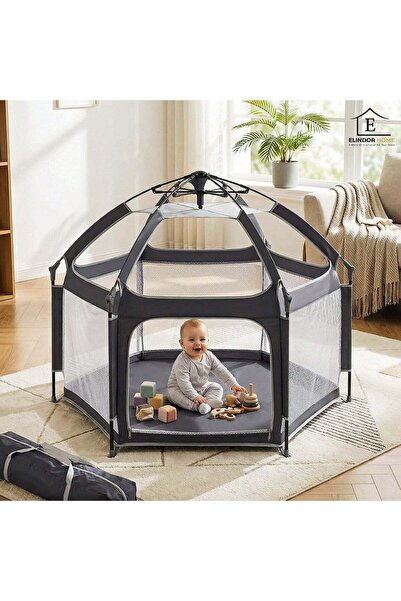 Elindor ®   Țarc de joacă pentru bebeluși și copii, tip cort, spațiu sigur de...