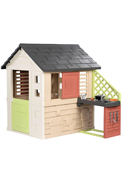 Smoby Casuta pentru copii Life Nature cu bucatarie