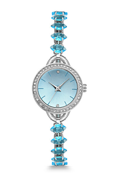 Newera Watch Stone Detailed Cord Minimal Women's Wristwatch