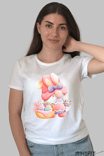 GILDAN Happy Easter T-Shirt Gnome With Magic Eggs