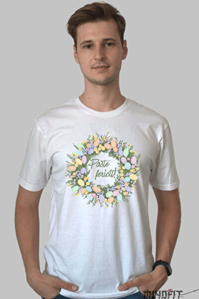 GILDAN Tricou Paste Fericit Coronita Impodobita Cu Oua Colorate