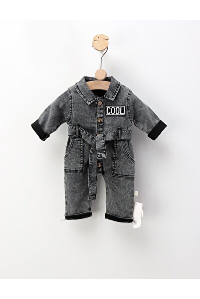 MiniKids Τζιν σαλοπέτα Cool Kids, μαύρη