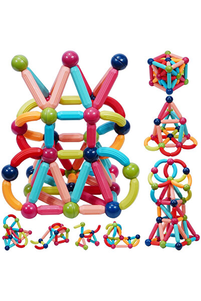 OEM Intelligent magnetic construction set with balls, rods, sticks, for child...