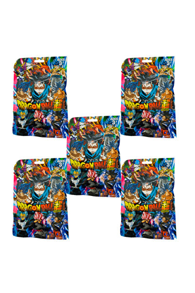 OEM Kit of 5 Dragon Ball envelopes, with figurine and surprise cards, 12 cm, ...