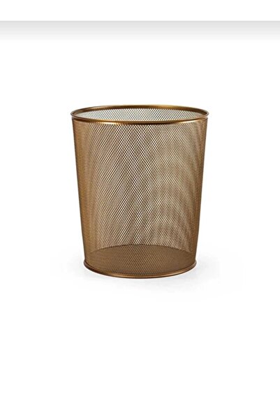 Mas Rose Gold Metal File Çöp Kovası 10 Litre