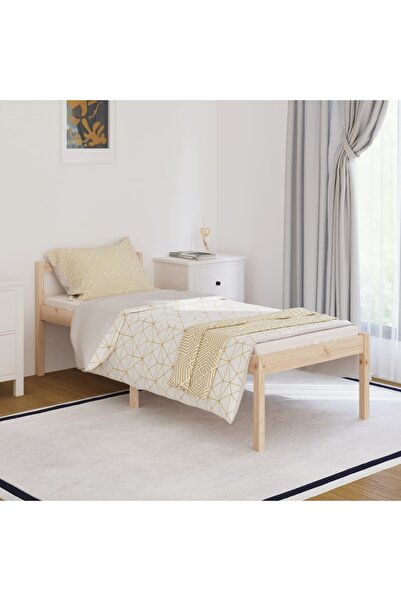 Concept Small bed frame Single 2FT6, 75x190 cm, solid wood