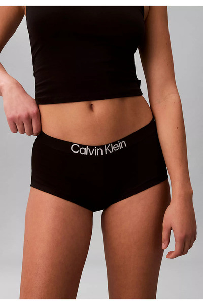 Calvin Klein Women's Waist Section Text Pattern Slim Fit Cotton Pack Comforta...