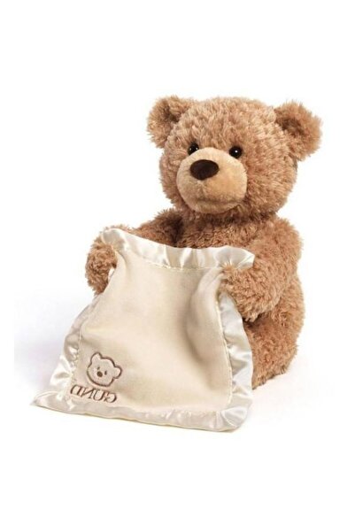 OEM Ursulet de plus Peek a Boo interactiv, maro/alb, 30 cm