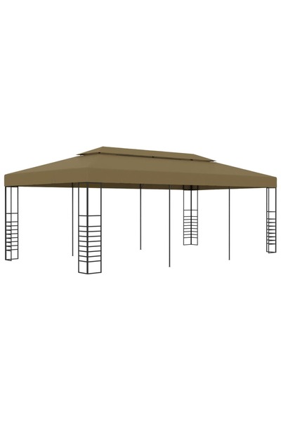 Concept Κιόσκι κήπου, γκρι-μπεζ, 6 x 3 x 2,7 μ., 180 γρ./μ²