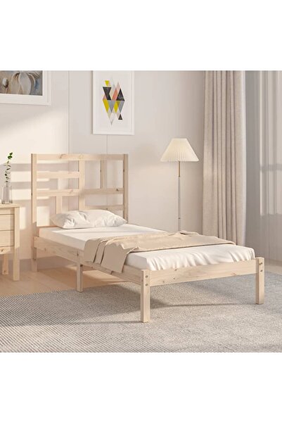 Concept Σκελετός κρεβατιού, 90x200 εκ., μασίφ ξύλο