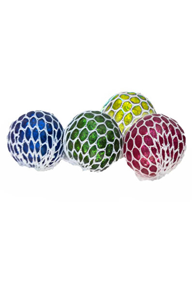 OEM Set of 4 anti-stress balls with pearlescent Slime colors