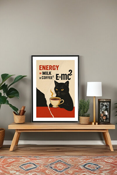 Sekiz8 Minimalist Siyah Çerçeveli Poster Tablo - Dijital Baskı CER10