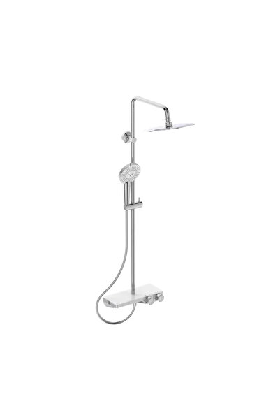 İdeal Standard Shower column with thermostatic mixer and glass shelf Cerather...