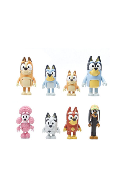 OEM Set 8 Figurine Bluey si Bingo, 6 cm, multicolor