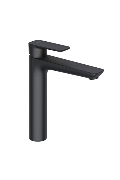 Kludi Baterie inalta lavoar, Kludi, Pure & Style, fara ventil, negru mat