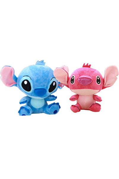 OEM Set of 2 plush toys, Lilo/Stitch, 28cm, Blue/Pink