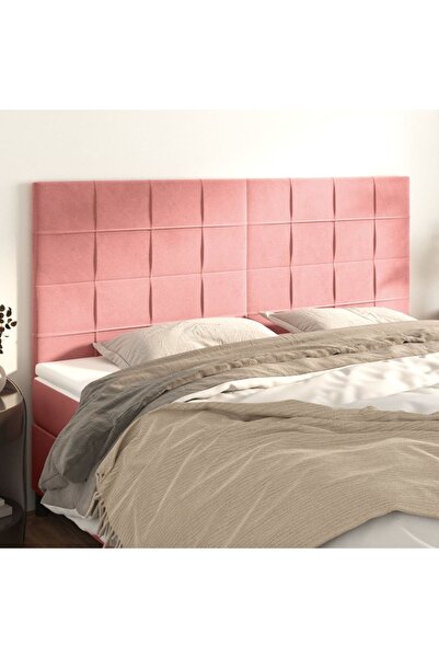 Concept Tăblii de pat, 4 buc, roz, 100x5x78/88 cm, catifea