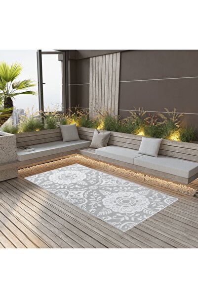 Concept Covor de exterior, gri deschis, 80x150 cm, PP