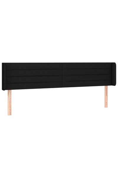 Concept Μαύρο κεφαλάρι με φτερά 163x16x78/88 εκ. ύφασμα