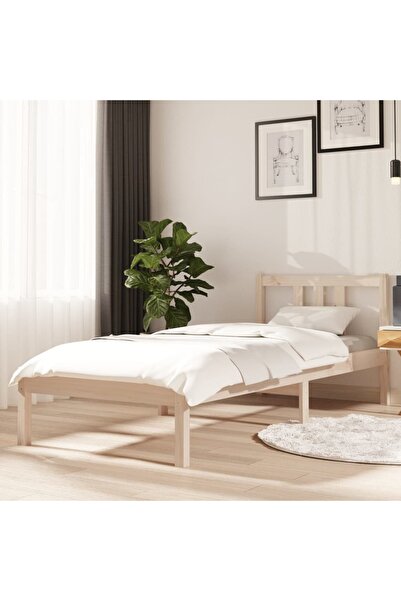 Concept Μικρό σκελετό κρεβατιού Μονό 2FT6, 75x190 εκ., μασίφ ξύλο