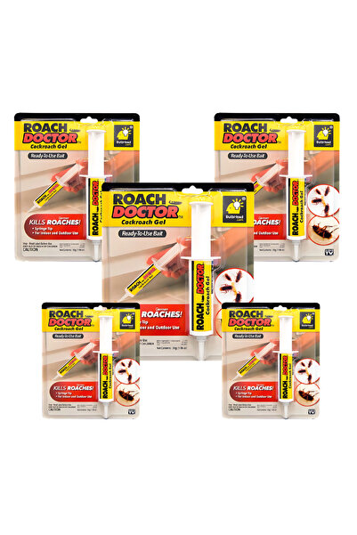 OEM Set of 5 anti-cockroach syringes, gel insecticide, AYDE, 30 g