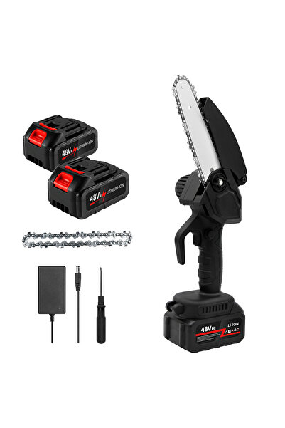 FLYPRO 6 inch Mini Chainsaw, Cordless Handheld Electric Chainsaw with 2 Batte...