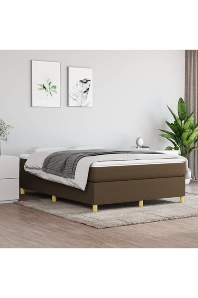 Concept Cadru de pat box spring, maro închis, 140x200 cm, textil