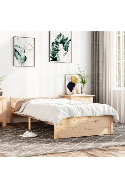 Concept Μικρό Μονό κρεβάτι 2FT6, 75x190 εκ., μασίφ ξύλο