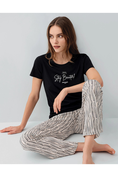 Pierre Cardin ΓΥΝΑΙΚΕΙΟ ΣΕΤ ΔΥΟ ΤΕΜΑΧΙΩΝ - μαύρο