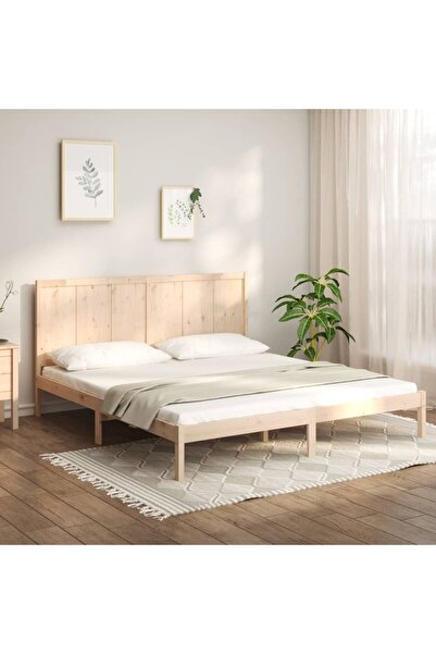 Concept Cadru de pat, 200x200 cm, lemn masiv de pin