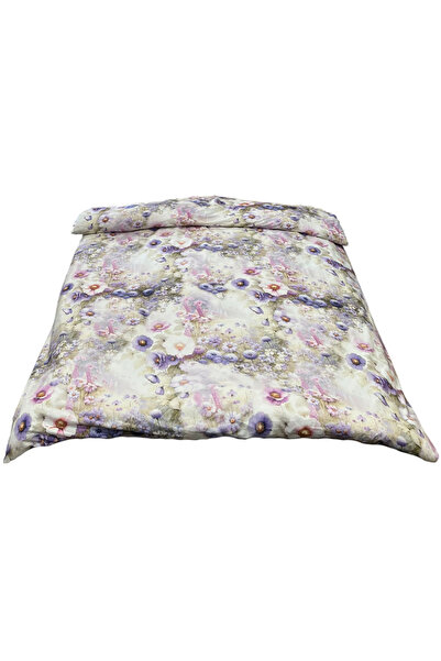 Liz Line Husa pilota, bumbac ranforce 3D, in nuante de violet, "Camp cu flori...