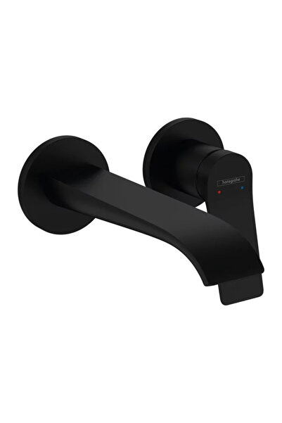 Hansgrohe Baterie lavoar incastrata Vivenis cu pipa 19.2 cm negru mat fara co...