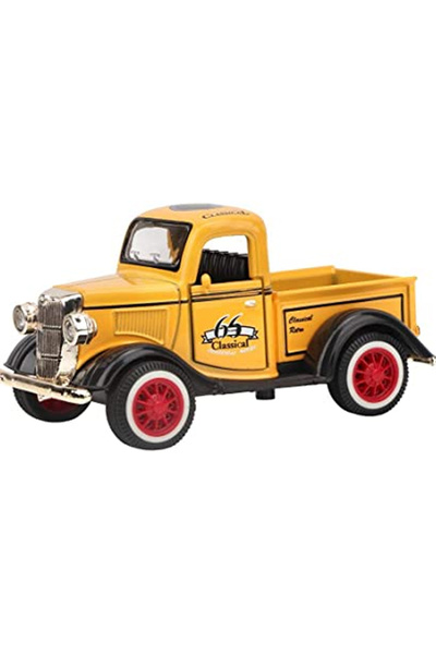 OEM Karemi toy car, vintage, with lights and sounds, yellow, no. 02, 12x6x6 cm