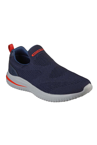 SKECHERS Men's Slip-On Shoes Delson 3.0 Fairfield Navy EU 44